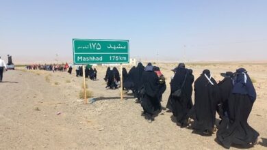 پیاده روی ۱۷۵ کیلومتری مرزنشینان صالحآباد به مشهدالرضا (ع)