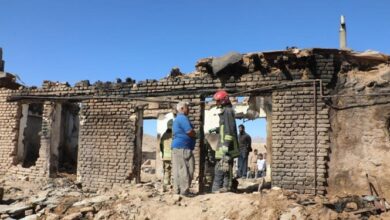 ۲ کشته در آتشسوزی توأم با آوار یک منزل روستایی در حومه مشهد