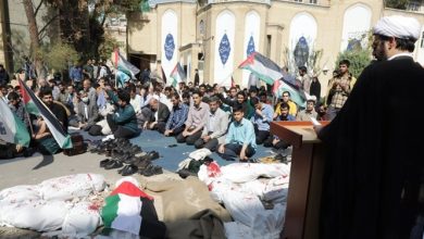 اجتماع دانشجویان دانشگاههای شریف و امیرکبیر در سوگ شهدای غزه