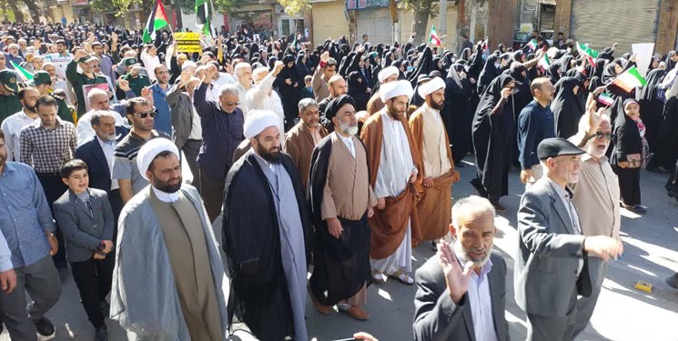 اعلام انزجار یکپارچه کرمانشاهیها از رژیم صهیونیستی