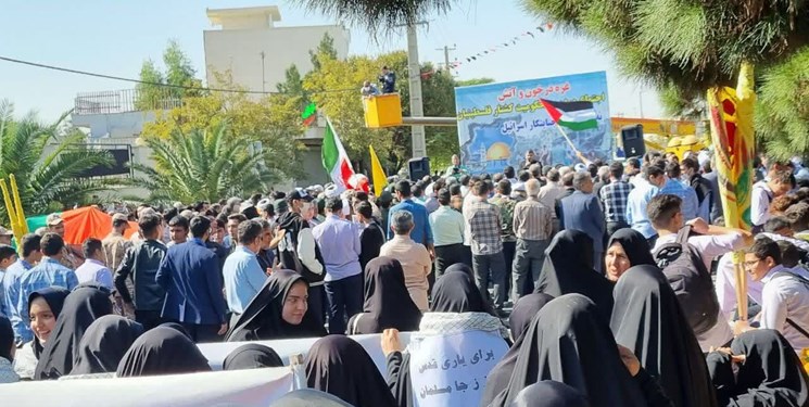 اعلام همبستگی ساوجیها با مقاومت اسلامی فلسطین