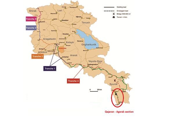 افزایش همکاریهای ایران و ارمنستان در چارچوب کریدور شمال - جنوب