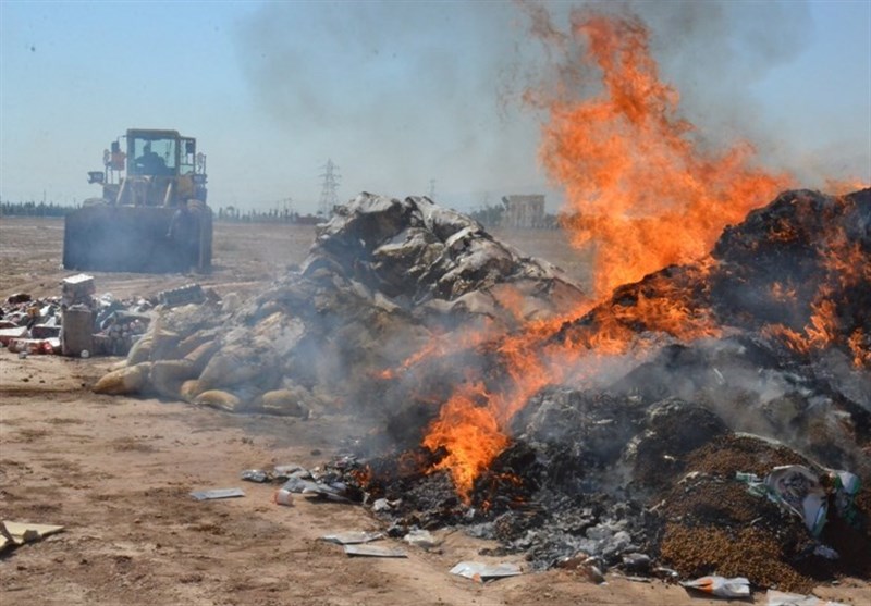 امحای ۴ تن کالای قاچاق غیرقابل مصرف در ایلام