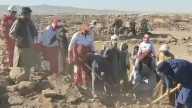 امدادرسانی ۱۰ تیم هلال احمر خراسان رضوی به زلزلهزدگان ۴ روستای افغانستان + تصویر