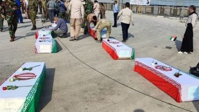 ایران به عطر شهدای دفاع مقدس معطر شد/ ورود پیکر ۲۲ شهید تازه تفحصشده از مرز شلمچه + تصاویر