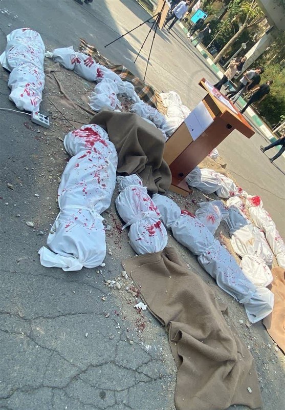 بازسازی صحنه جرم رژیم صهیونیستی توسط دانشجویان دانشگاه امیرکبیر