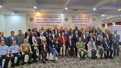 برگزاری افتتاحیه دوره بینالمللی ابعاد پزشکی کمک و حفاظت در برابر کاربرد سلاحهای شیمیایی