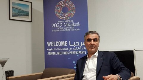 به منظور شرکت در اجلاس سالانه صندوق بینالمللی پول؛ فرزین وارد مراکش شد