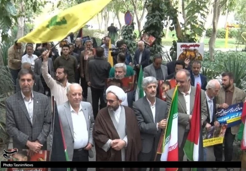 تجمع اصحاب رسانه اصفهان در محکومت جنایات رژیم صهیونیستی+ تصاویر