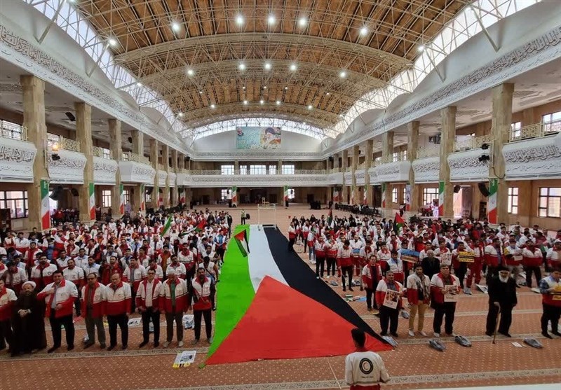 تجمع امدادگران گلستانی در محکومیت اسرائیل/ ثبتنام پزشکان و پرستاران برای اعزام به غزه +تصاویر