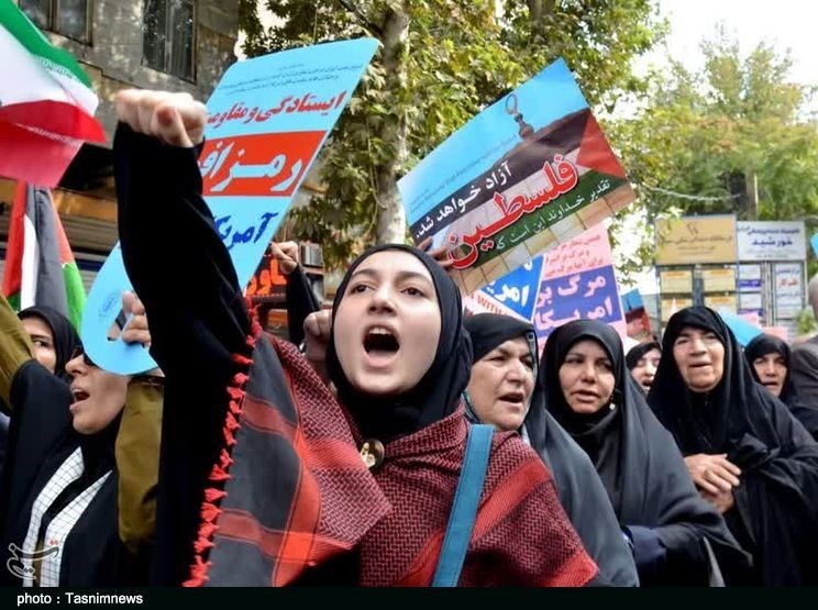 تجمع دانشجویان لرستانی در محکومیت اسرائیل/ انتقاد از سکوت مجامع بینالمللی