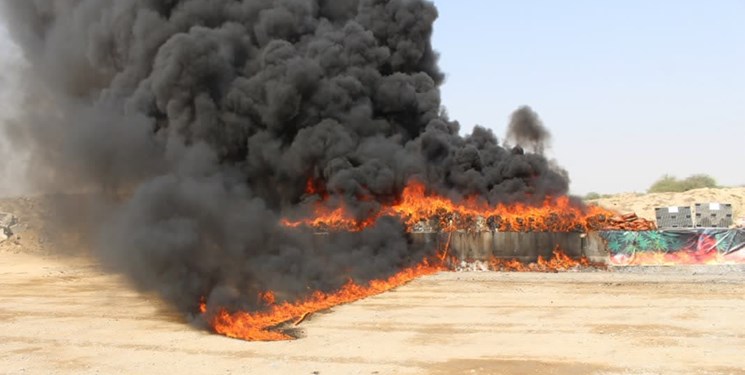 جزئیات امحای بزرگ مواد مخدر در هرمزگان +عکس