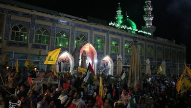 جشن پیروزی مقاومت در جوار مزار حاج قاسم/ طنین “مرگ بر اسرائیل” از پایتخت مقاومت + فیلم و تصاویر
