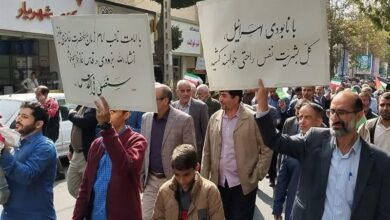 حمایت انقلابی مردم استان تهران از طوفان الاقصی/ محکومیت جنایت صهیونیستها در غزه + فیلم و تصاویر