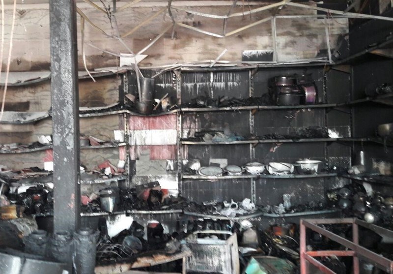 دومین آتشسوزی خطرناک در بازار آهنفروشان همدان/ زنگ آماده باش به صدا درآمد