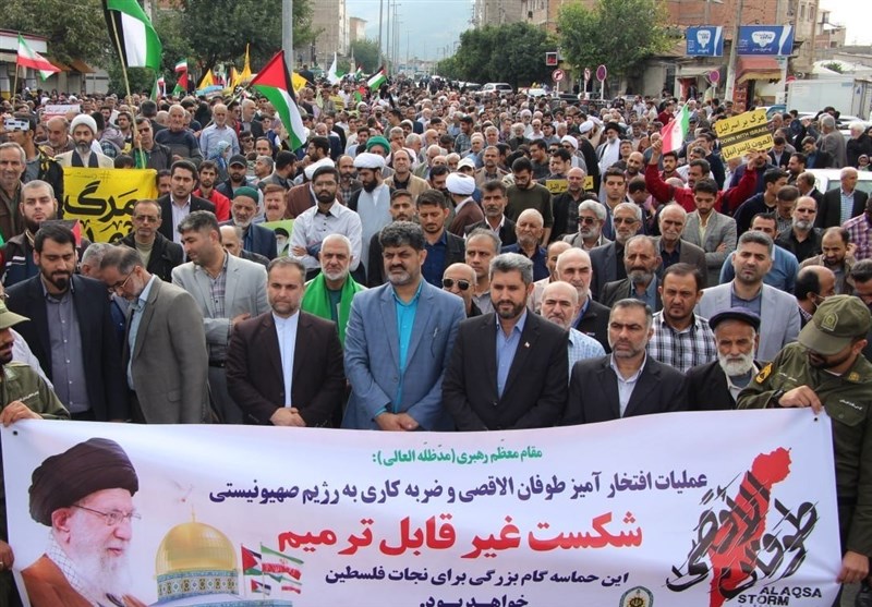 راهپیمایی مردم گلستان در محکومیت جنایات رژیم کودککش صهیونیست + تصاویر