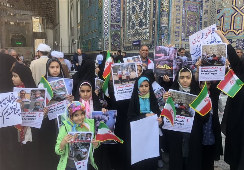 صحن گوهرشاد شاهد تپش قلب فرزندان بهزیستی برای کودکان غزه بود + تصاویر