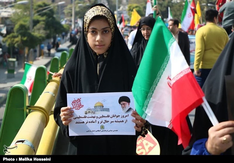 قیام مردم دارالجهاد همدان در محکومیت جنایت رژیم صهیونیستی + فیلم