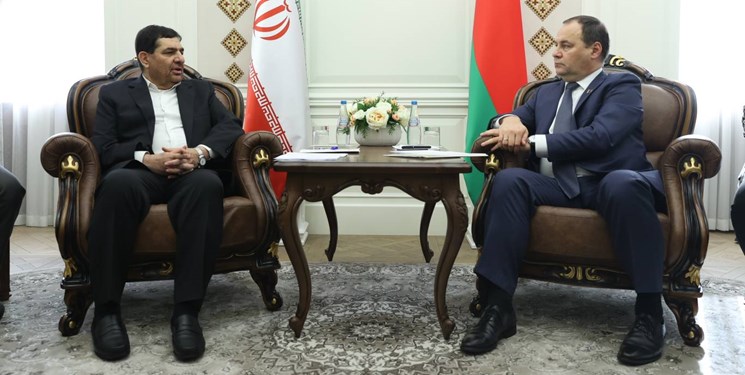 مخبر در گفتوگو با نخست وزیر بلاروس: مبادلات تجاری را میتوان سالانه به یک میلیارد دلار افزایش داد