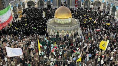 همبستگی با جبهه مقاومت از صحن قدس تا مسجدالاقصی + تصویر