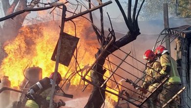 پای یک نفر پس انفجار محمدشهر در میدان ترهبار قطع شد