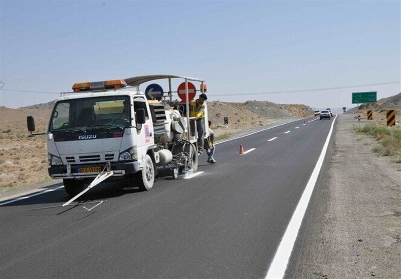 ۱۵۰۰ کیلومتر از محورهای مواصلاتی مهران خطکشی شد