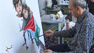 آغاز رویداد هنری «منالقدس الیالقدس» در حرم مطهر رضوی + تصویر