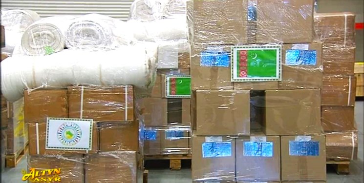 ارسال کمکهای بشردوستانه ترکمنستان به فلسطین