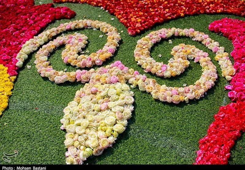 بزرگترین فرش سرگل آسیا به مساحت ۱۱۵۰ مترمربع در محلات رونمایی شد