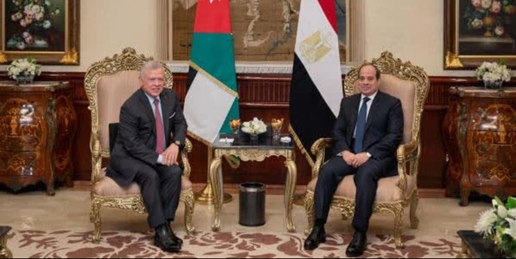 تأکید سران اردن و مصر بر ضرورت برقراری آتشبس دائمی در غزه