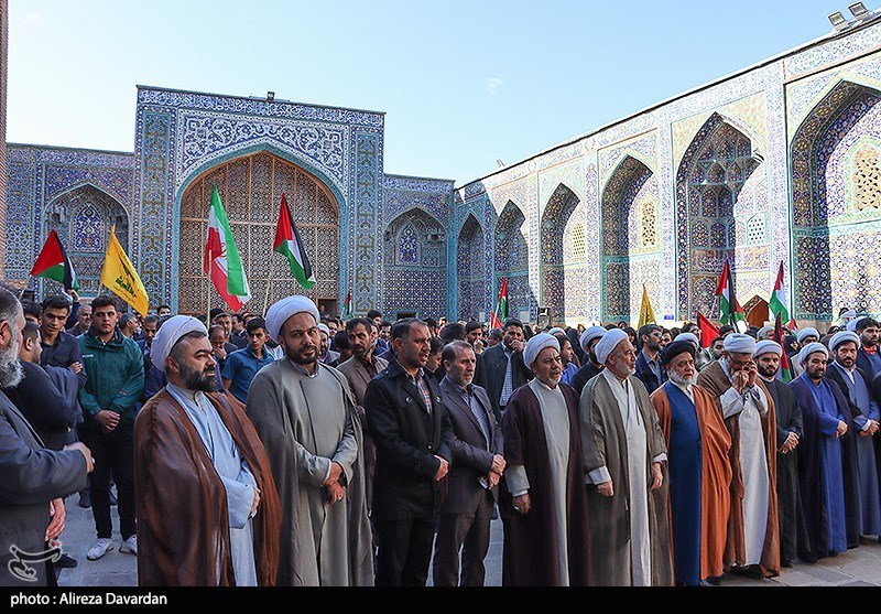 تجمع اردبیلیها در محکومیت اسرائیل/ آذربایجان سوخت هواپیماهای اسراِئیل را تأمین نکند + تصاویر