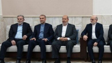 دیدار و گفتگوی امیرعبداللهیان با سران گروههای مقاومت فلسطینی