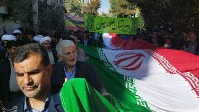 شکوه راهپیمایی ۱۳ آبان در استان زنجان/ مردم جنایات اسرائیل را محکوم کردند