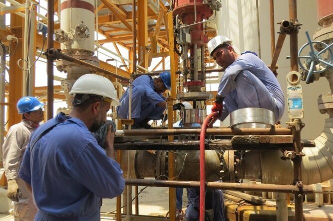 صرفهجویی ۲۰میلیارد تومانی درتعمیرات اساسی سکوهای گازی پارس جنوبی