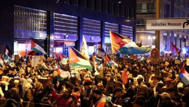 طنین فریاد حامیان فلسطین در پایتختها و شهرهای غربی