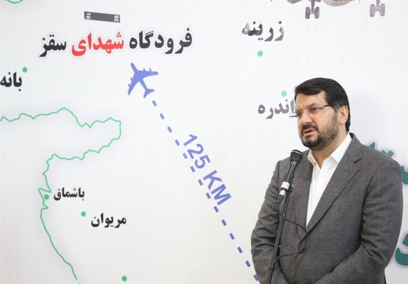 فرودگاه سقز افتتاح شد/ برقراری هفتهای یک پرواز از تهران به سقز