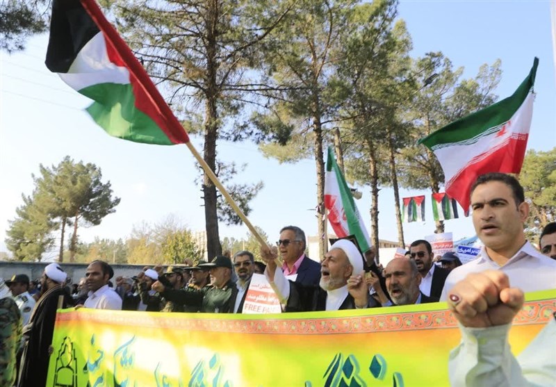 فریاد "مرگ بر اسرائیل" در سراسر استان خراسان جنوبی طنینانداز شد + فیلم