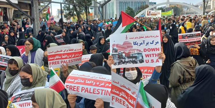 فریاد مرگ بر اسرائیل در سنندج طنینانداز شد