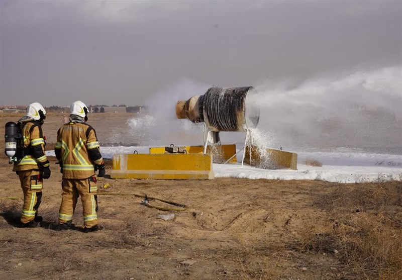 مانور محدود طرح اضطراری فرودگاه مشهد برگزار شد+تصاویر