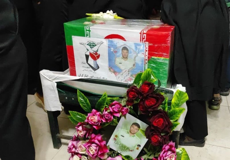 میزبانی راهپیمایان گنابادی از پیکر مطهر شهید مدافع امنیت + تصویر