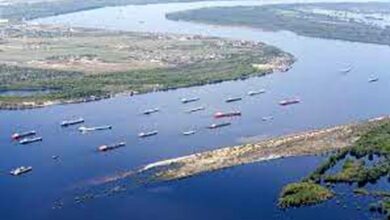 ولگا به عمق 4.5 متر میرسد