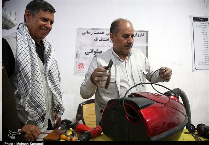 کاروان جهادی خدمترسانی بسیج اصناف قم به مردم مناطق کم برخوردار
