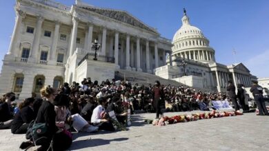 کارکنان کنگره آمریکا خواستار آتشبس فوری در غزه شدند+فیلم