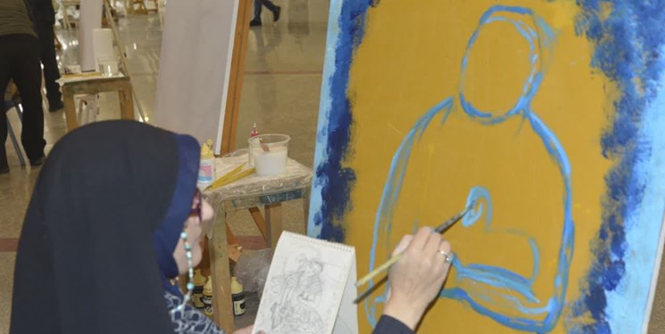 ۲۵ نقاش کشور در کرمانشاه رنجهای کودکان غزه را به تصویر کشیدند