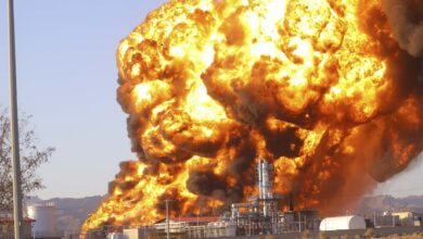 آتش سوزی پالایشگاه منطقه ویژه اقتصادی بیرجند کنترل شد