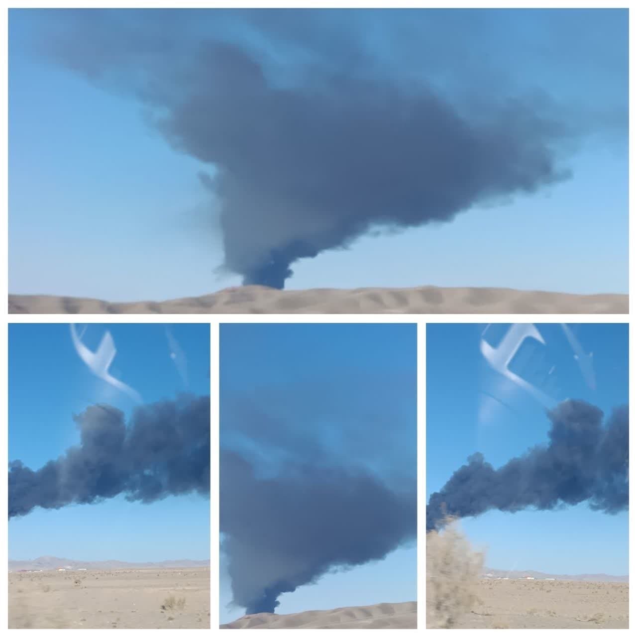 آتشسوزی در مخازن مینی پالایشگاه هیدروکربن بیرجند/ صدور دستور تخلیه اطراف پالایشگاه + فیلم