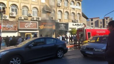 آتشسوزی در پاساژ سعدی ساری/ 23 نفر از میان آتش نجات یافتند