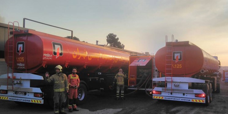 آتشسوزی کارگاه تولیدی در بزرگراه آزادگان