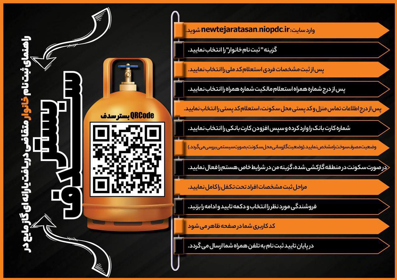 آغاز ثبت نام گاز مایع یارانهای در سامانه سدف