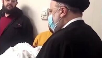 اذانگفتن رئیسی در گوش نوزاد فردیسی + فیلم